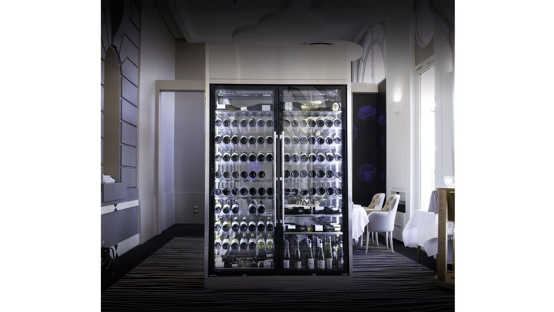 Refrigerated Wine Bottle Display